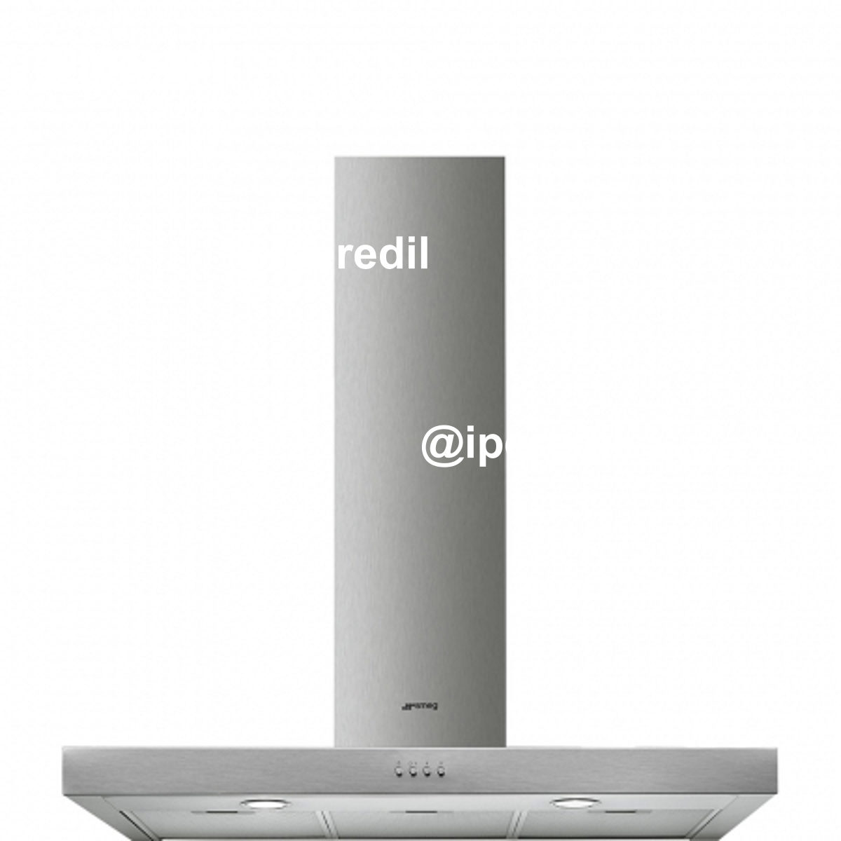 SMEG CAPPA ASPIRANTE A MURO 90CM 175W C LUCE LED INOX KATE900EX