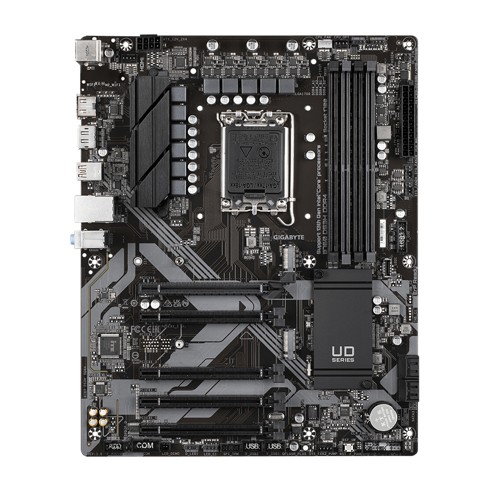 GIGABYTE MB 1700 12/13°GEN. B760 DS3H D4 4xDDR4 4xSATA M.2 HDMI/DP