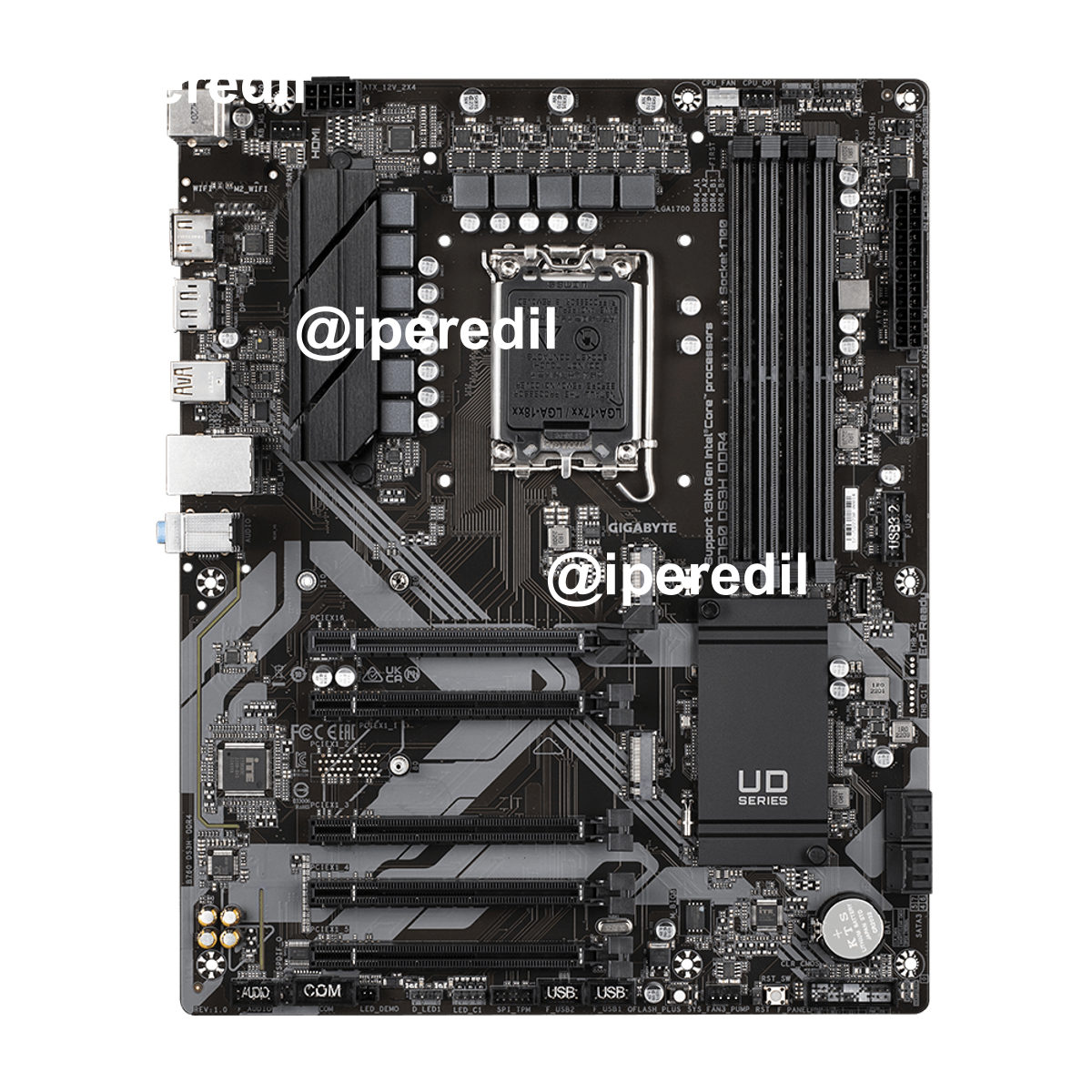 GIGABYTE MB 1700 12/13°GEN. B760 DS3H D4 4xDDR4 4xSATA M.2 HDMI/DP