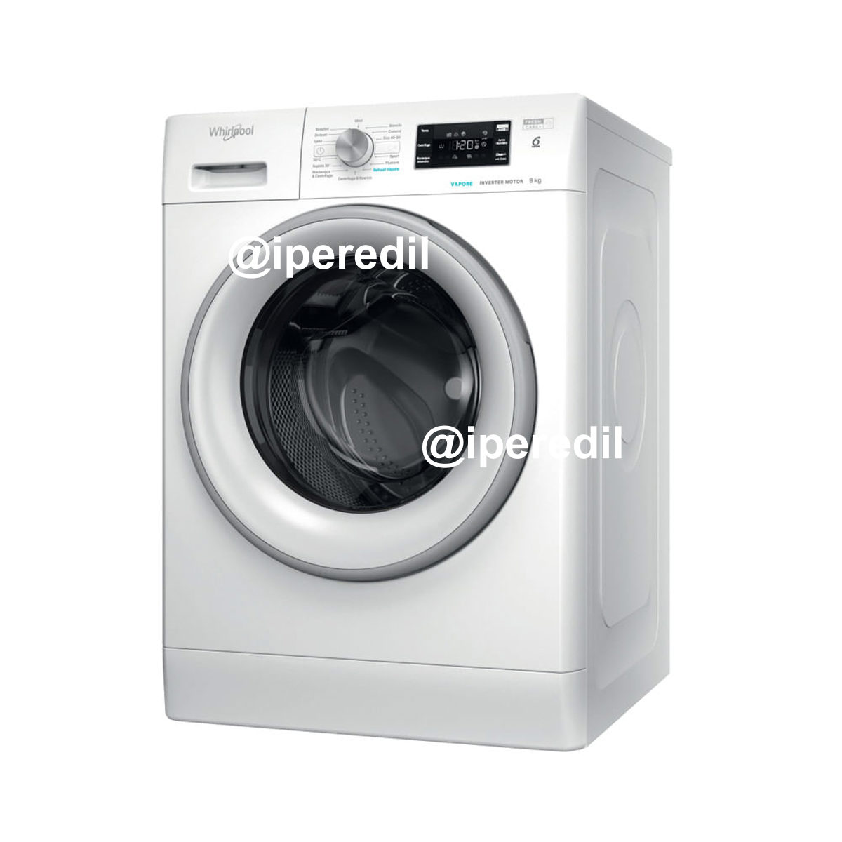 WHIRLPOOL LAVATRICE 8KG INVERTER 6°SE. VAPORE A 1400 GIRI FFB 846 SV IT