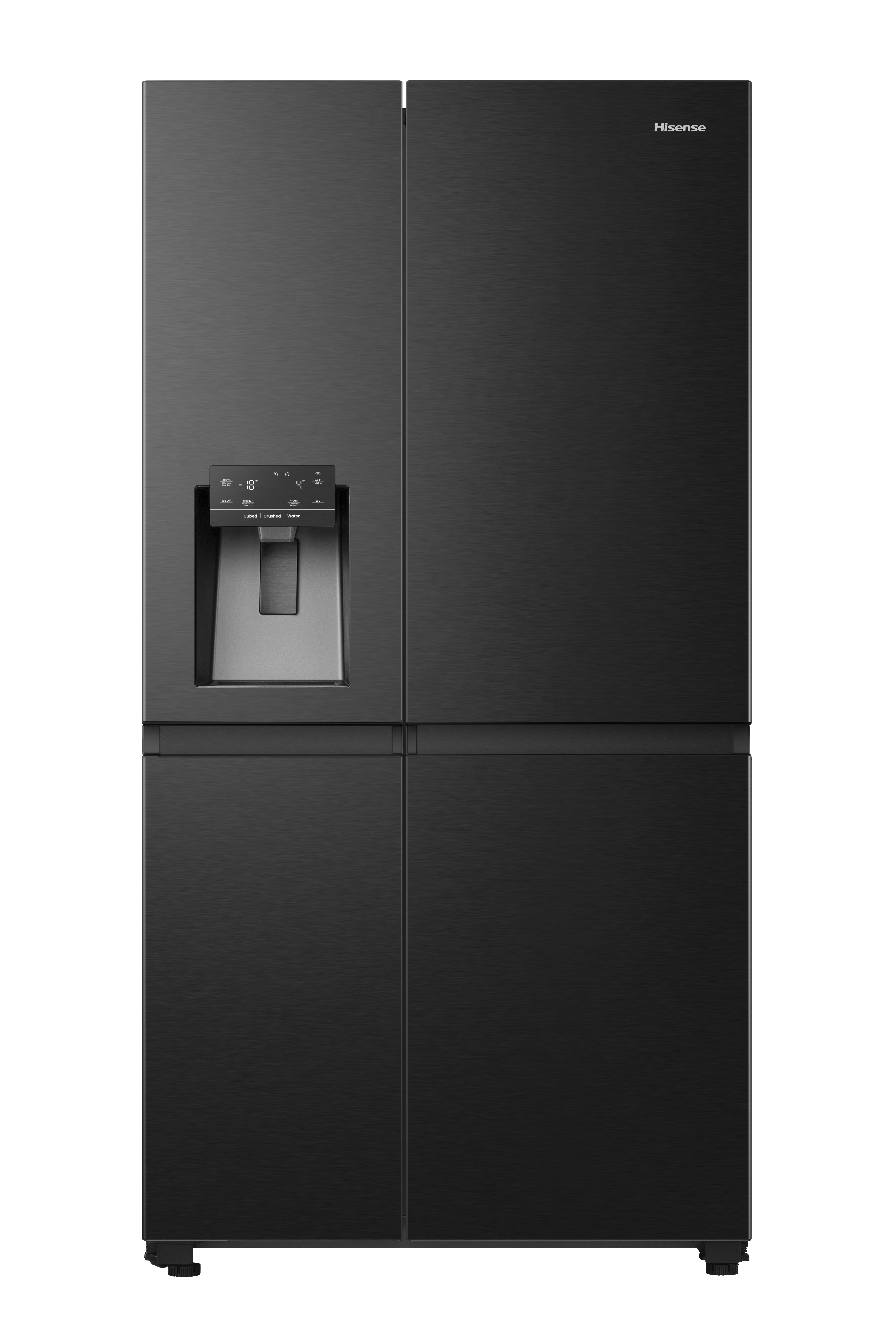 HISENSE FRIGO SIDE BY SIDE NOFROST 632LT E SMART 91CM NERO RS818N4TFE