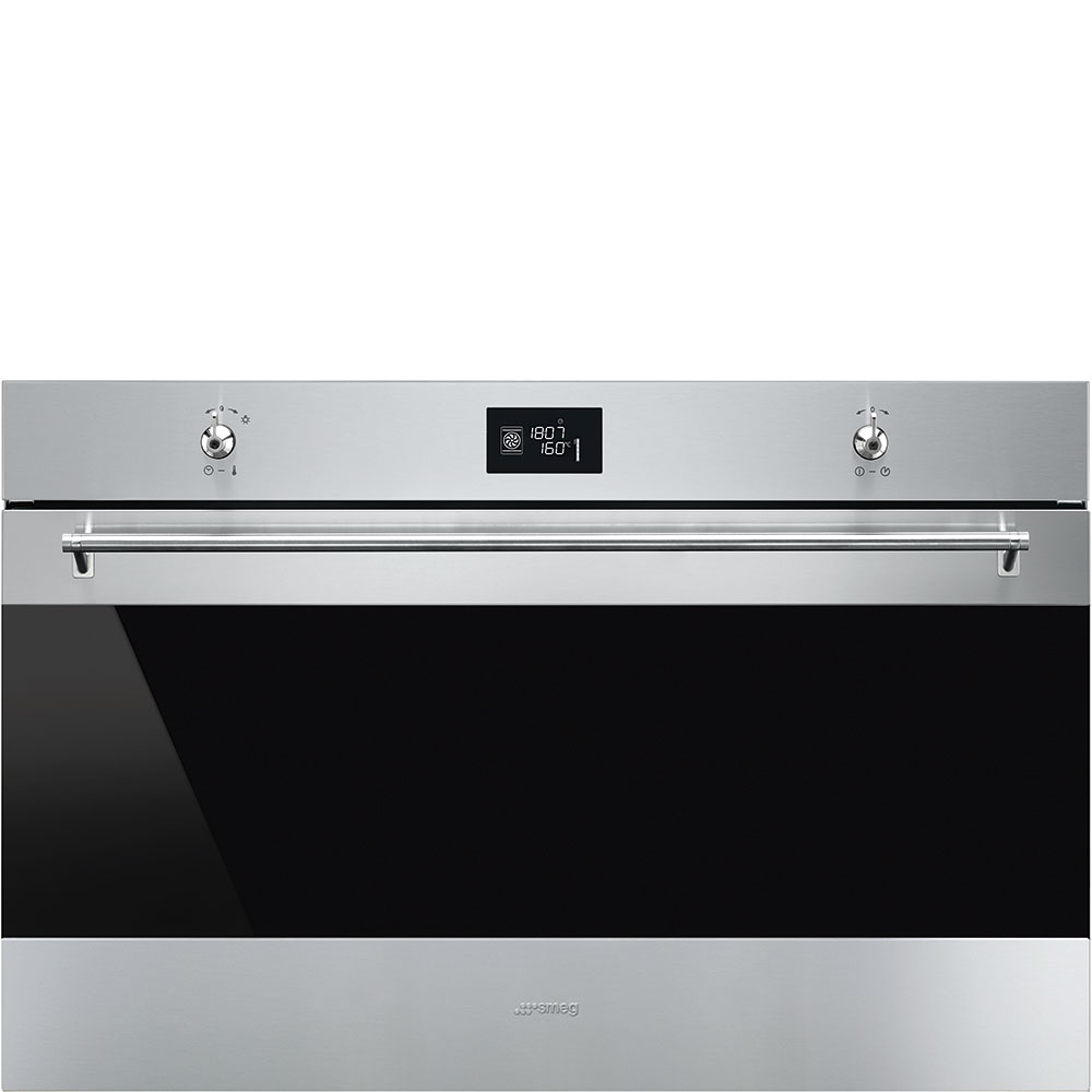 SMEG FORNO INCASSO TERMOVENTILATO DISPLAY 155LT 90CM INOX SF9390X1