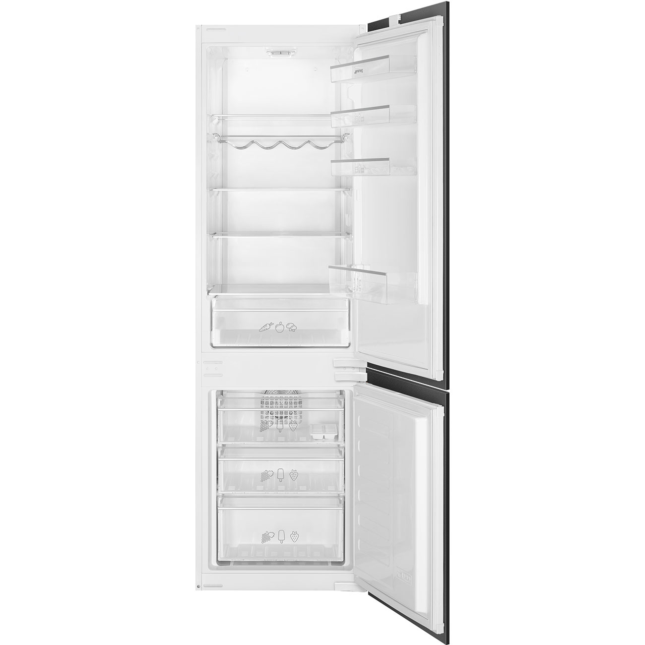 SMEG FRIGO INCASSO COMBINATO VENTILATO NO FROST 262LT E BIANCO C3170NE