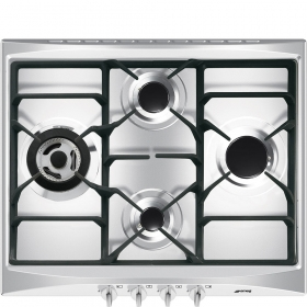 SMEG PIANO COTTURA INCASSO GAS 4 ZONE 60CM INOX SR264XGH2 - 300006150