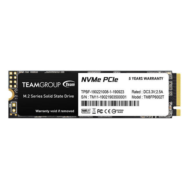 TEAM GROUP HDD SSD M.2 PCIe 3.0NVME 256GB MP33 TM8FP6256G0C101