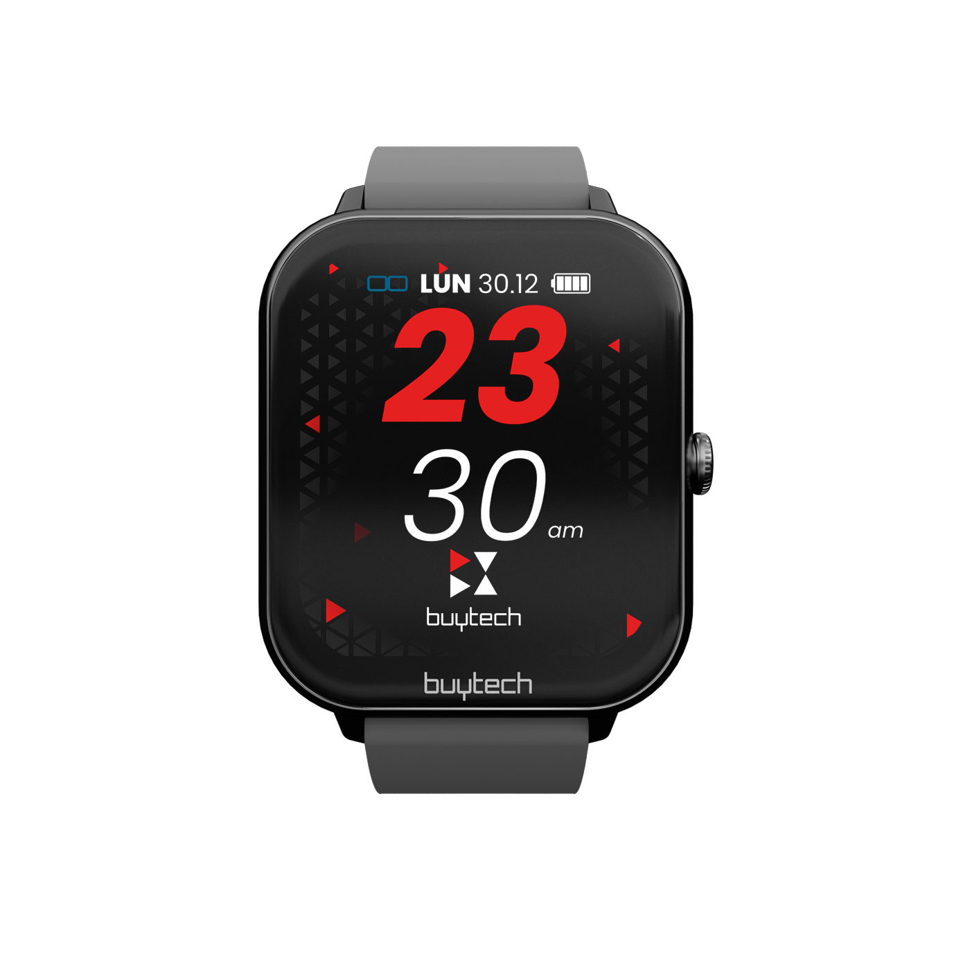 BUYTECH SMARTWATCH CALL CASSA NERA CINTURINO SILICON BK CHIAMATE ECC
