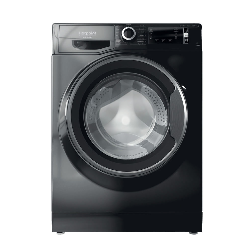 HOTPOINT LAVATRICE 11KG INVERTER VAPORE A 1400GIRI BLACK NBT 116 BLACK