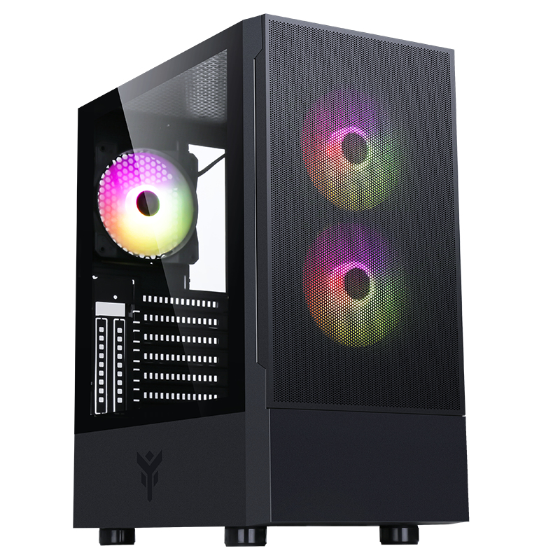 iTEK PC CASE GAMING SIISBE 3.0 MIDDLE TOWER ARGB 3 NERO ITGCASIB30