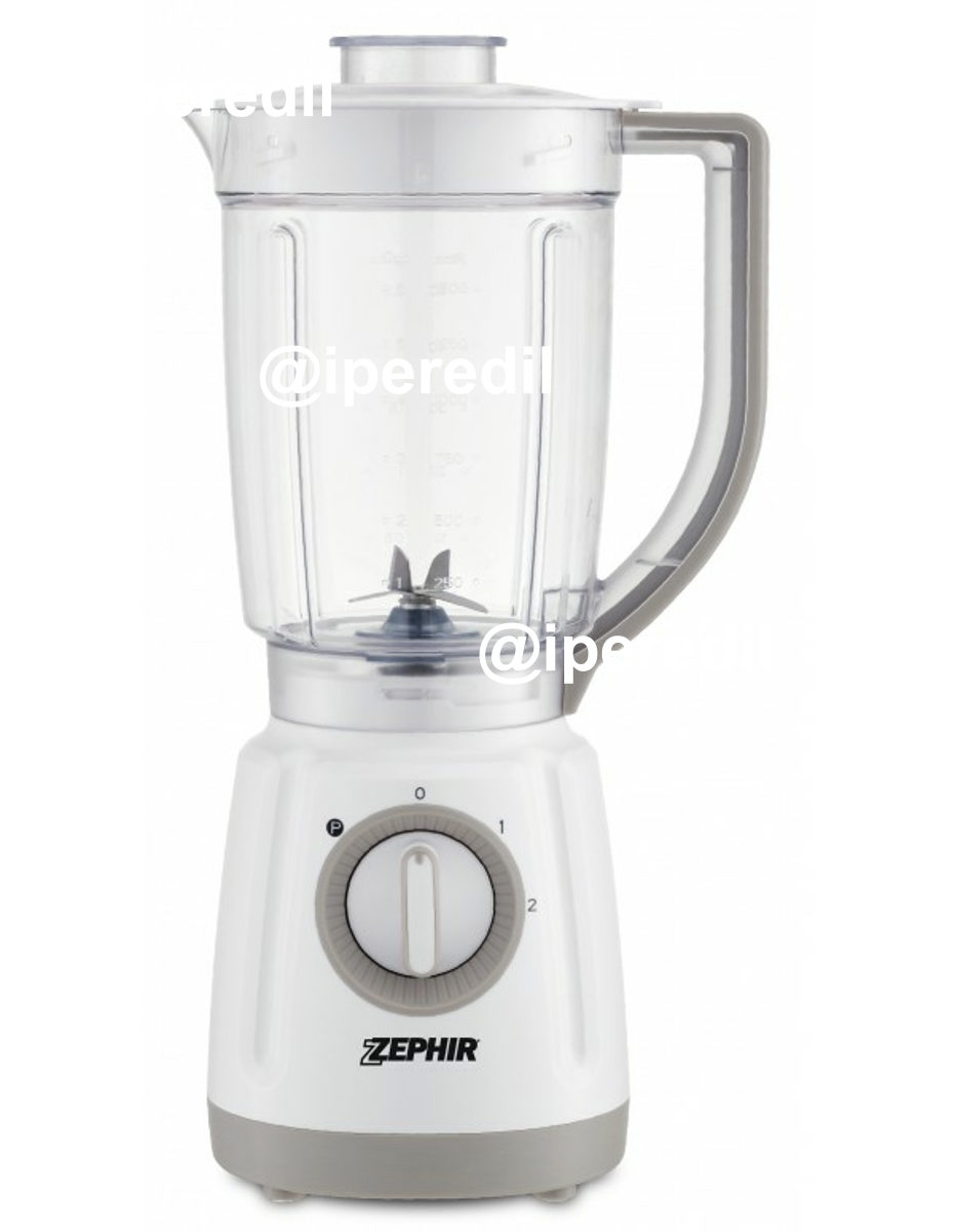 ZEPHIR FRULLATORE 1,5LT LAMA ACCIAIO 2VEL. 800W BIANCO ZHC495