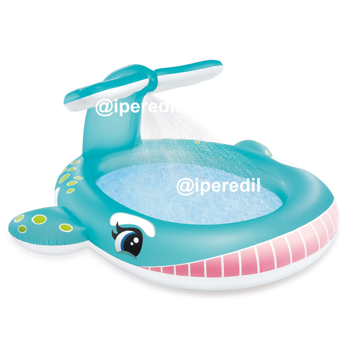INTEX PISCINA BALENA CON SPRUZZO 201x196x91CM MULTICOLRE 57440