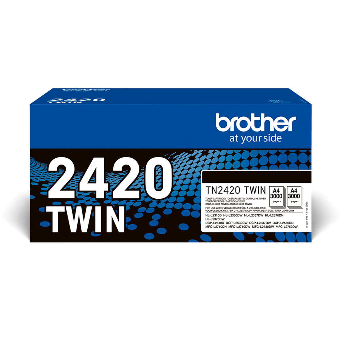 BROTHER TONER ORIGINALE TN-2420TWIN 3K NERO CONFEZIONE 2 PEZZI