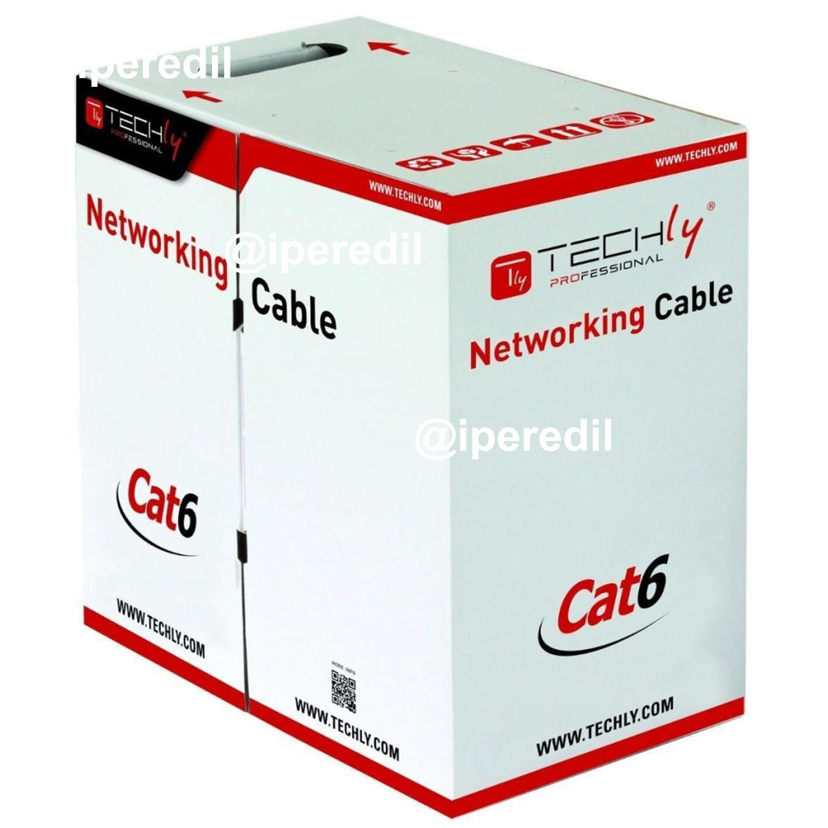 TECHLY MATASSA CAVO UTP RJ45 CAT 6 GRIGIO FLESSIVBILE 305METRI RETAIL