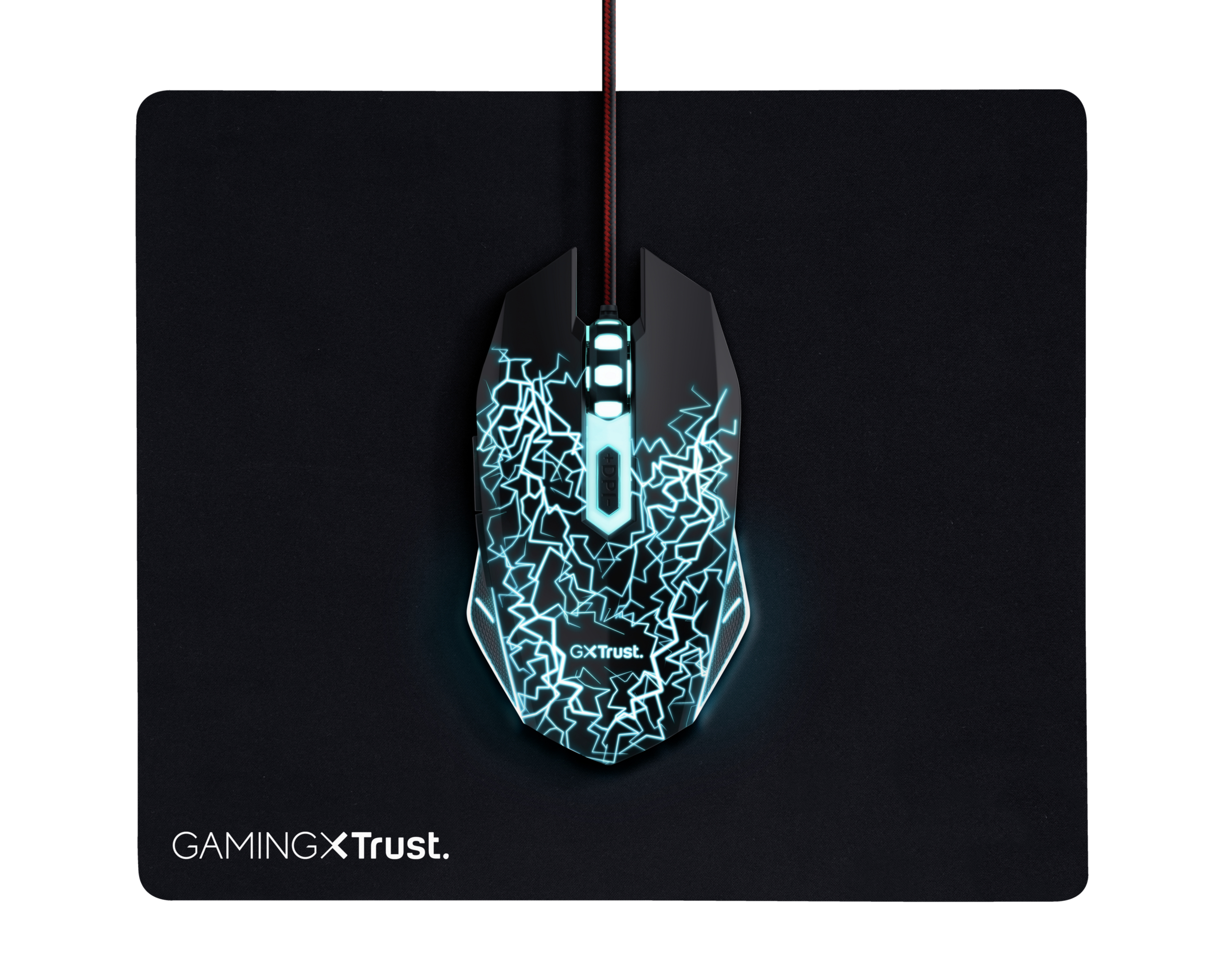 TRUST MOUSE GAMING OTTICO LED MULTICOLR USB CON PAD 24752