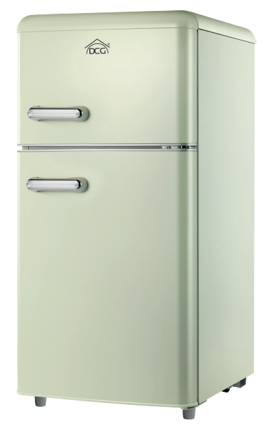DCG FRIGO DOPPIA PORTA LINEA RETRO' 100LT E CREMA MF100CCDP
