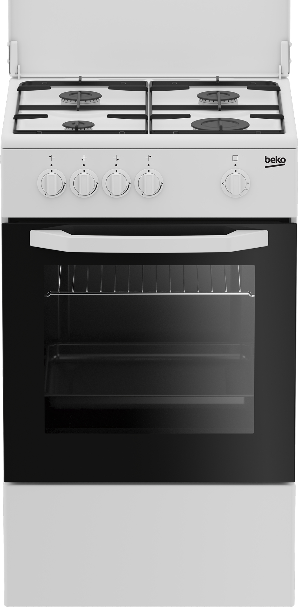 BEKO CUCINA A GAS 4 BRUCIATORI FORNO GAS 54LT 50x50 BIANCO CSG42009DW