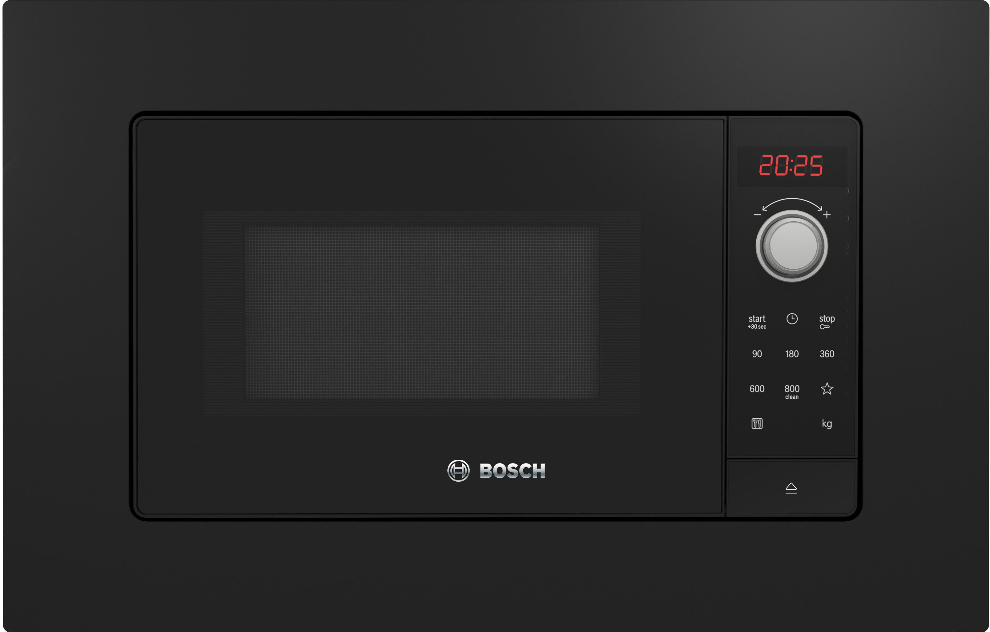 BOSCH FORNO MICROONDE INCASSO 20LT 800W NERO BFL623MB3
