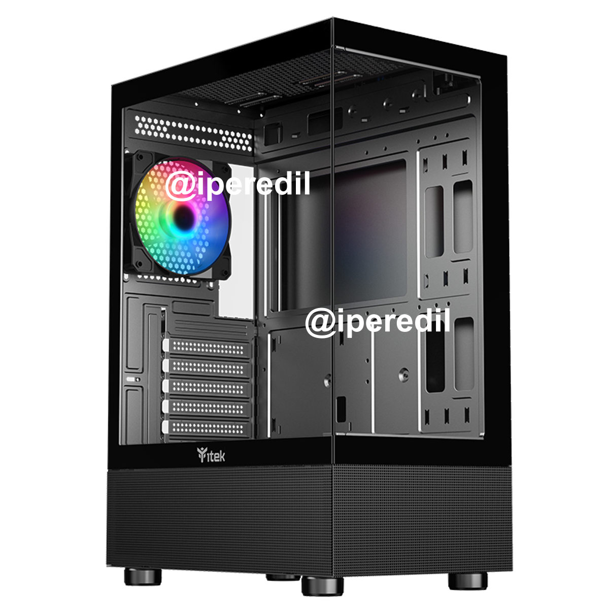 iTEK PC CASE GAMING SHOWBUI 33BMIDDLE TOWER ARGB NERO/GLASS ITGCASB33B