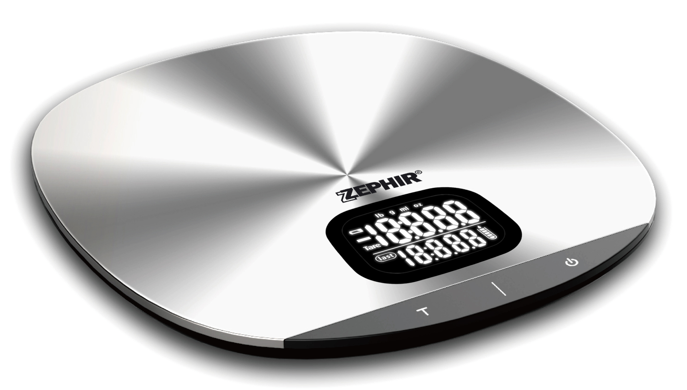 ZEPHIR BILANCIA DA CUCINA DIGITALE IN ACCIAIO ULTRASOTTILE 5KG ZHS521