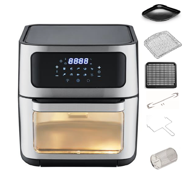 ZEPHIR FRIGGITRICE AD ARIA MULTIFUNZ. 12LT 1800W DISPLAY TOUCH ZHC121N