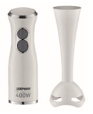 ZEPHIR FRULLATORE AD IMMERSIONE2 VELOCITA' 400W BIANCO ZHC82
